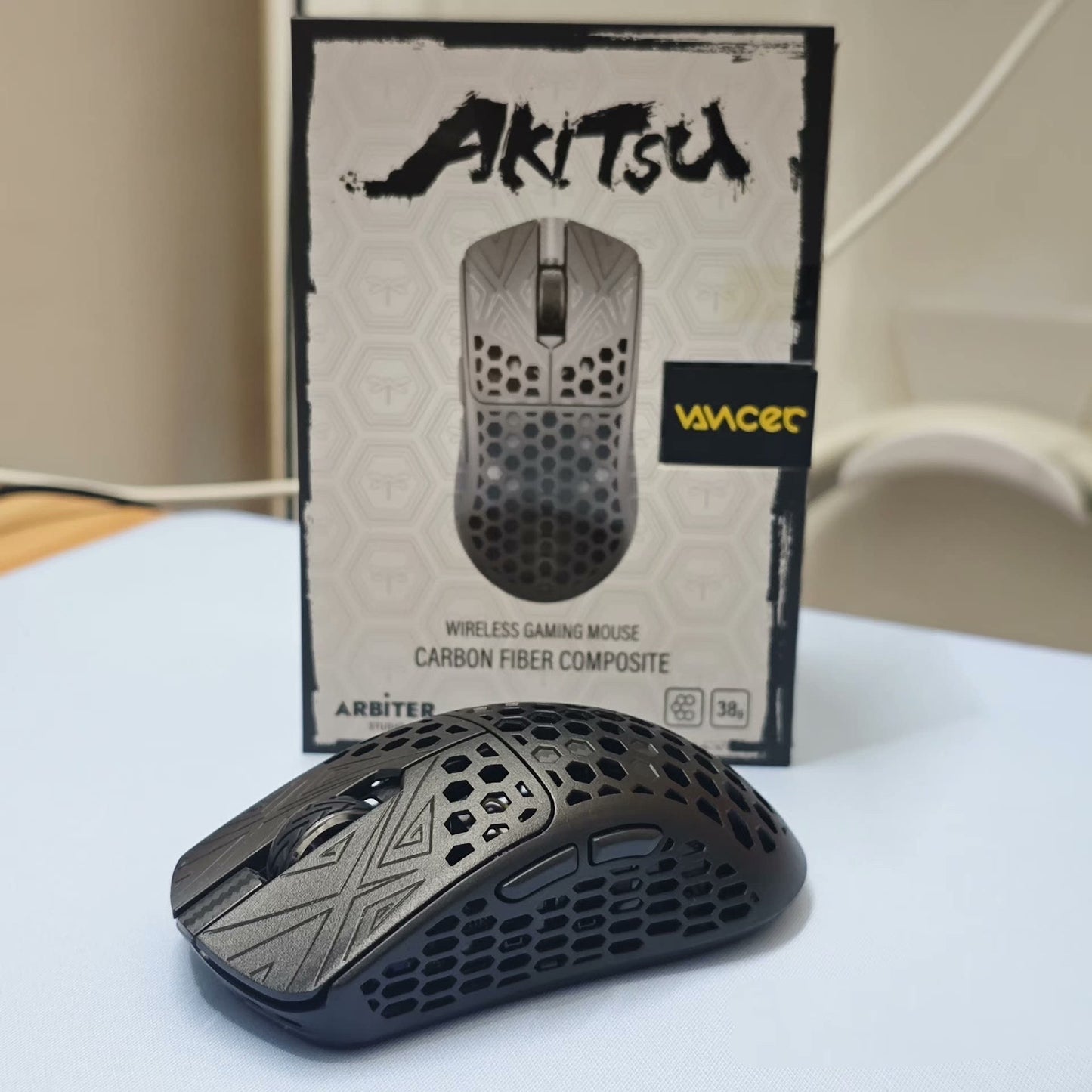 Vancer x ArbiteStudio Akitsu Carbon Fiber Composite 8K Gaming Mouse