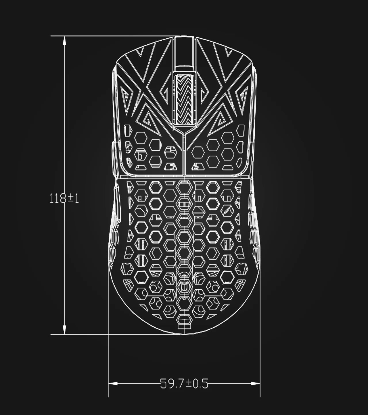 Vancer x ArbiteStudio Akitsu Carbon Fiber Composite 8K Gaming Mouse